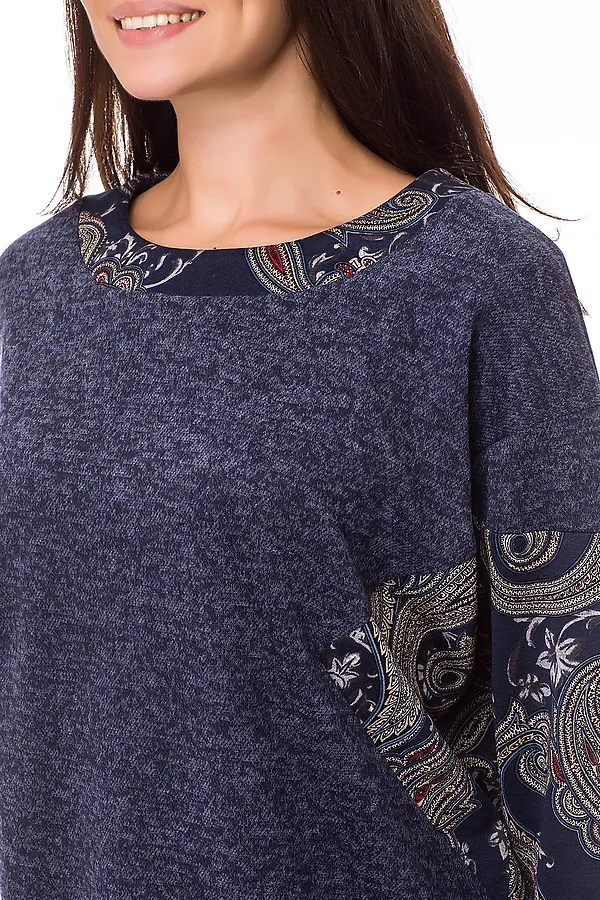 Блузка FIFTYPATES, синий абстракция - фото 2