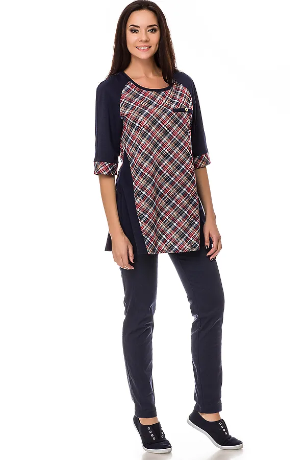 Туника FIFTYPATES, красный клетка - фото 2