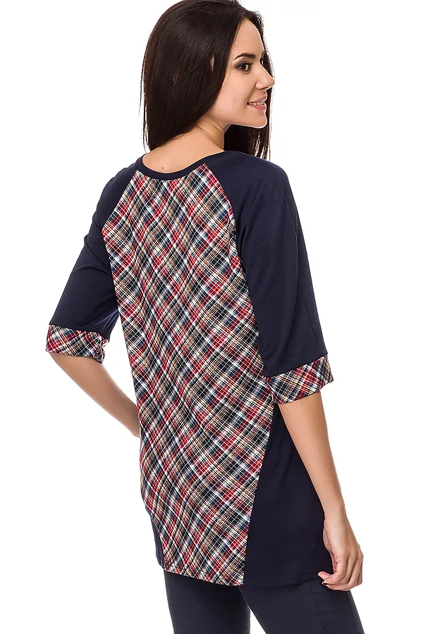 Туника FIFTYPATES, красный клетка - фото 2