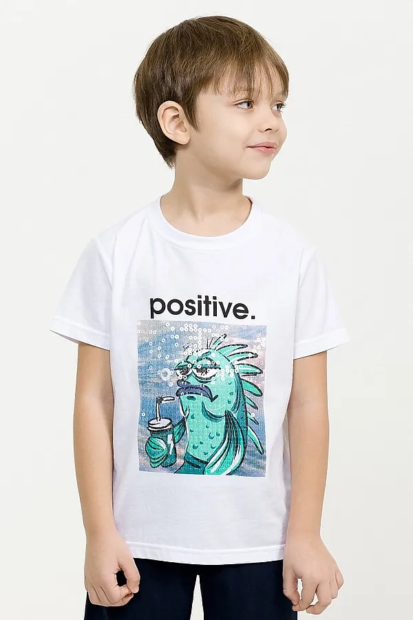 Костюм (футболка +шорты) PELICAN, белый - фото 2