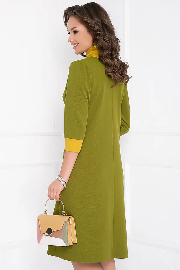 Платье BELLOVERA, оливковый - фото 2
