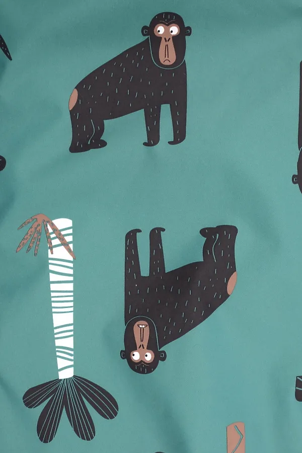 Комбинезон CROCKID SALE, темный изумруд, гориллы - фото 2