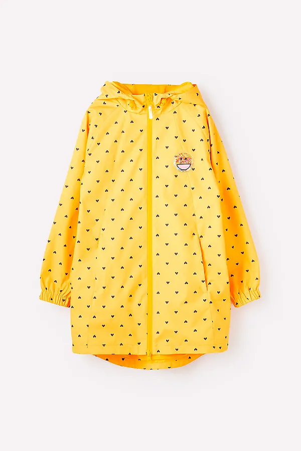 Плащ CROCKID SALE, желтый, маленькие сердечки - фото 2