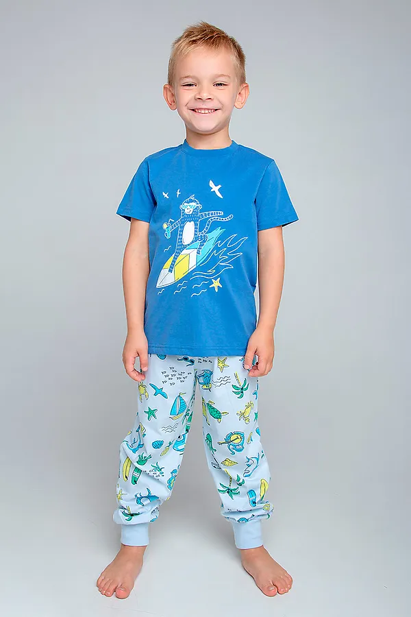 Пижама CROCKID SALE, синий, пляж - фото 2