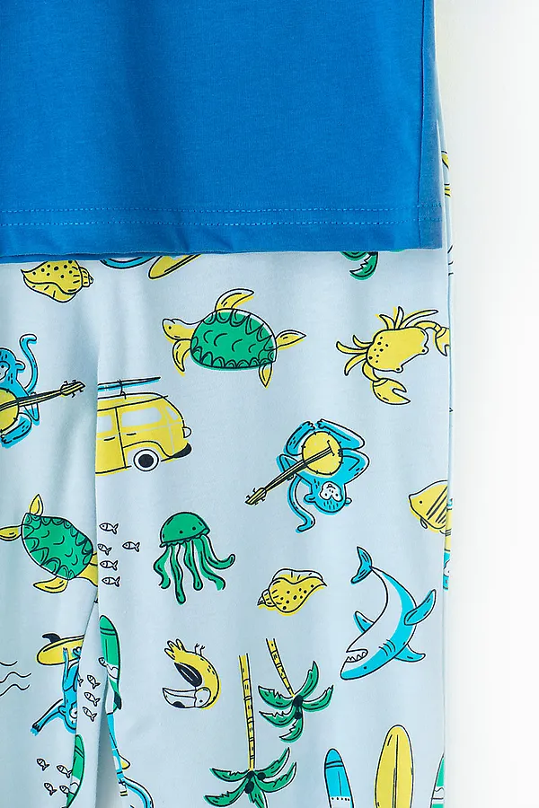Пижама CROCKID SALE, синий, пляж - фото 2