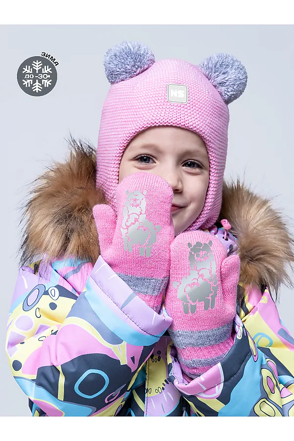 Варежки NIKASTYLE, светло-розовый - фото 2