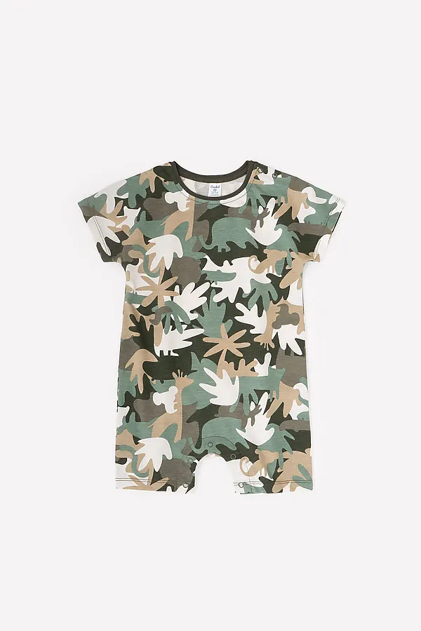 Песочник  CROCKID SALE, тропический камуфляж на бежевом - фото 2