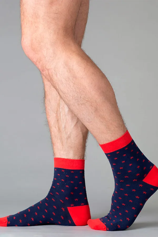 Носки OMSA for MEN, blue/rosso - фото 2