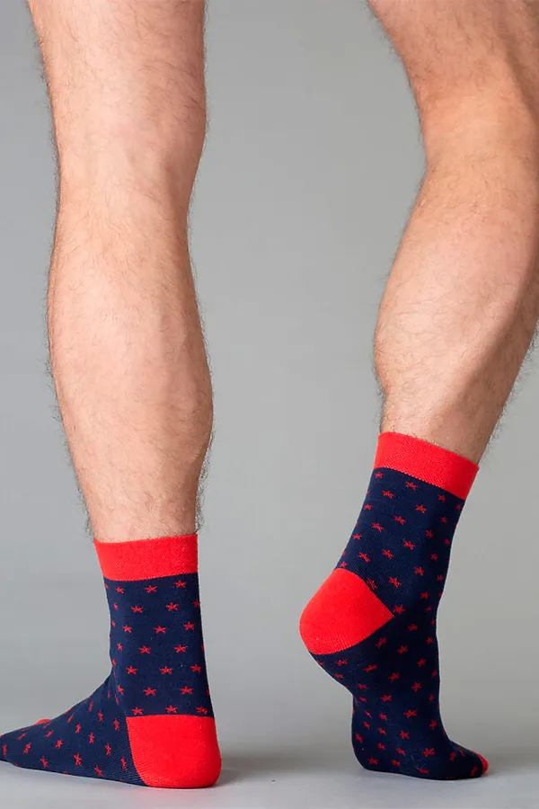 Носки OMSA for MEN, blue/rosso - фото 2