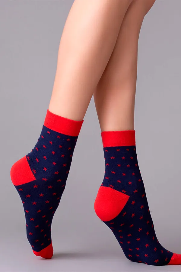 Носки OMSA for MEN, blue/rosso - фото 2
