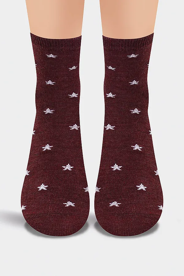 Носки CLEVER, меланж бордовый - фото 2