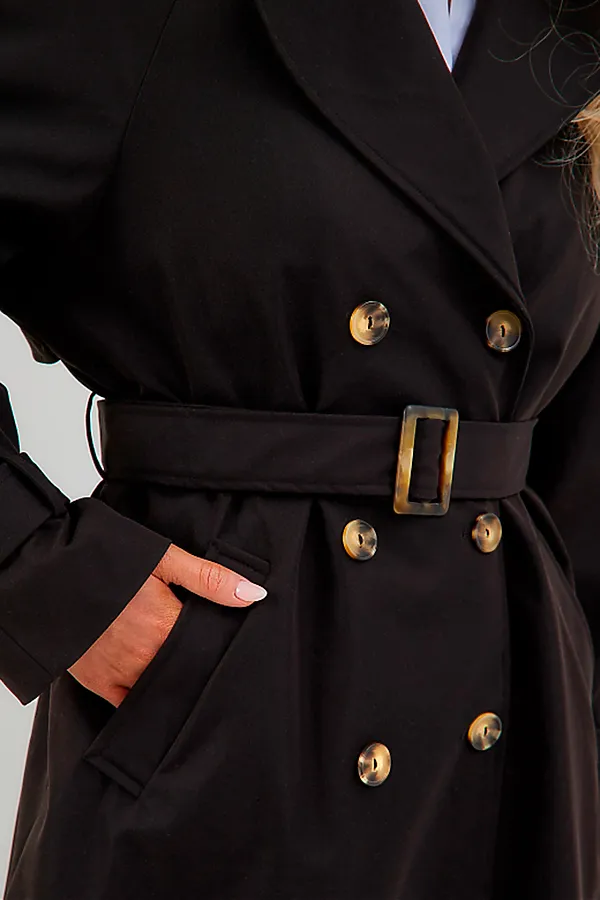 Плащ HOOPS, черный - фото 2