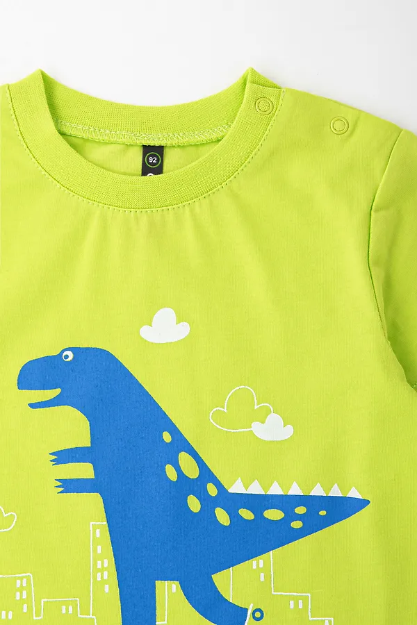 Футболка CROCKID SALE, ярко-зеленый к328 - фото 2