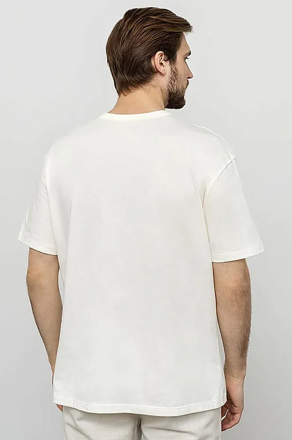 Футболка  MARK FORMELLE, молочный +печать - фото 2