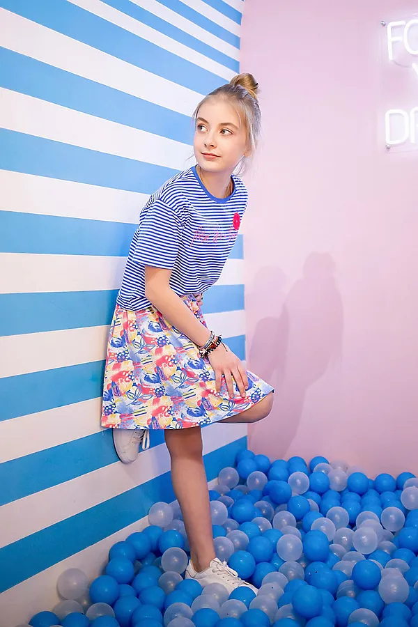 Комплект (Футболка+Юбкаи) BATIK, мультиколор - фото 2