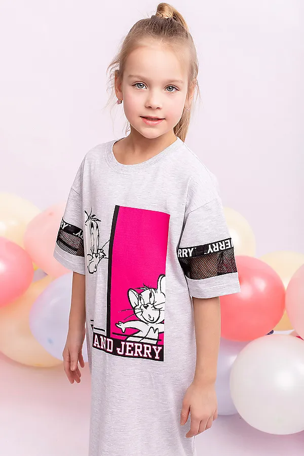 Платье BATIK, серый меланж - фото 2