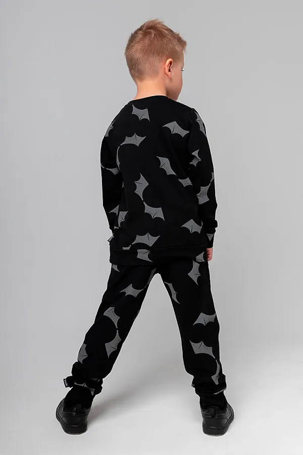Костюм (Свитшот+Брюки) BODO, черный (серый) - фото 2