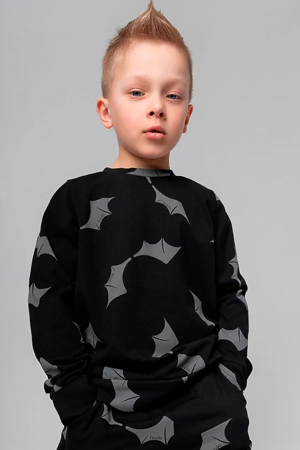 Костюм (Свитшот+Брюки) BODO, черный (серый) - фото 2