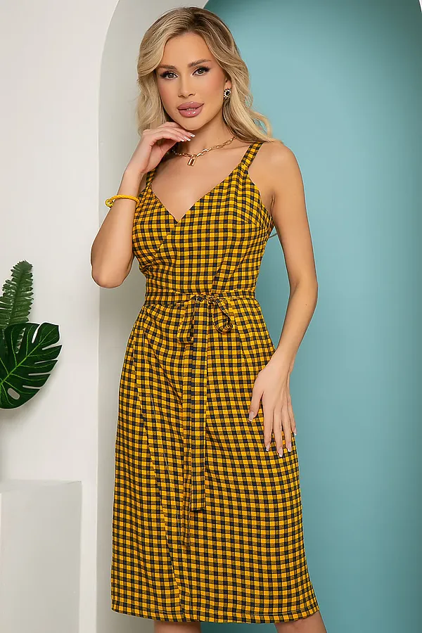 Сарафан LADY TAIGA, горчица - фото 2