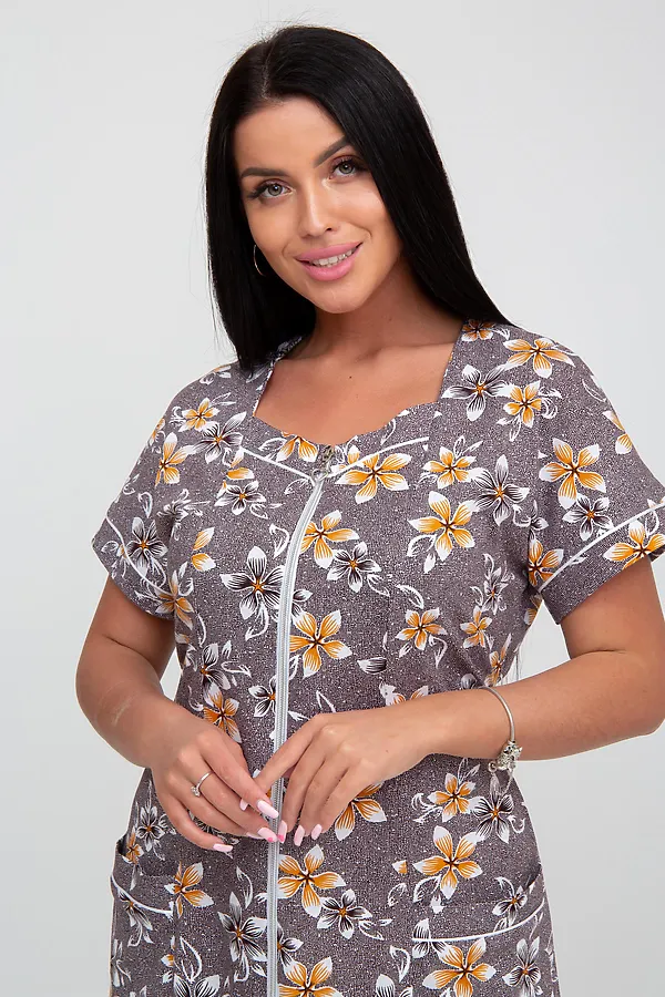 Халат MODELLINI, коричневый - фото 2