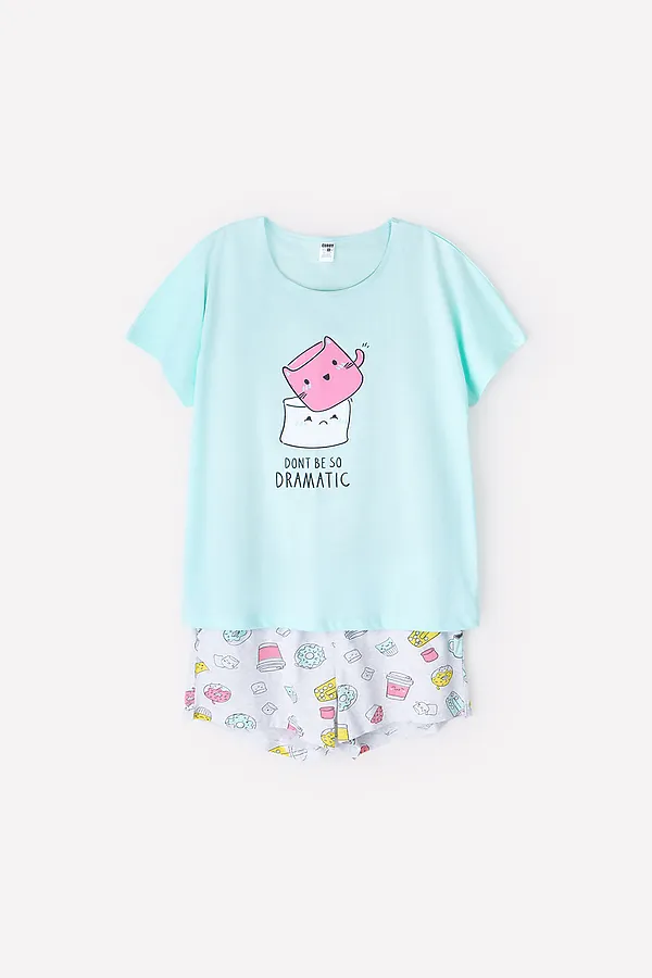 Пижама  CROCKID SALE, светлый минт, кофе и булочки - фото 2
