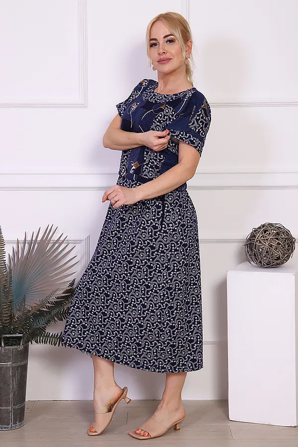 Платье 24250 НАТАЛИ, темно-синий - фото 2