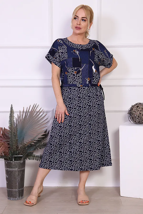 Платье 24250 НАТАЛИ, темно-синий - фото 2