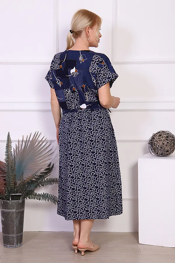 Платье 24250 НАТАЛИ, темно-синий - фото 2