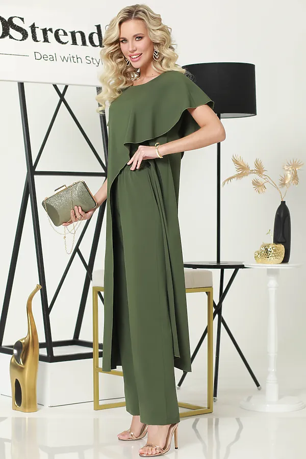 Костюм (блуза + брюки) DSTREND, хаки - фото 2