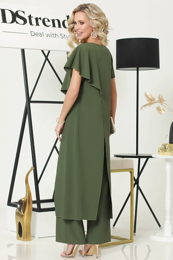 Костюм (блуза + брюки) DSTREND, хаки - фото 2