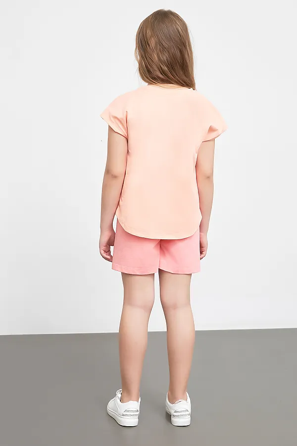 Комплект (джемпер, шорты) MARK FORMELLE, персик +розовый +печать - фото 2