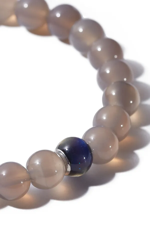 Браслет "Талисман удачи" КРАСНАЯ ЖАРА, серо-фиолетовый - фото 2