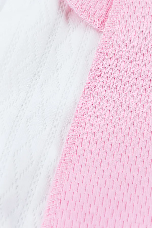 Комбинезоны, 2 шт. YOULALA, белый, рзоовый - фото 2