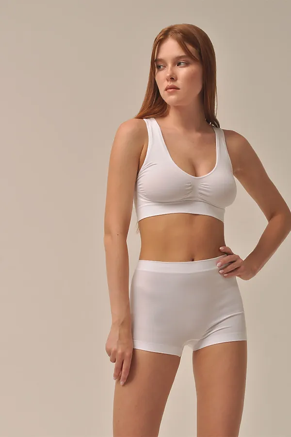 MY Топ женский BR329 / BR097 TOP SPALLA LARGA PUSH UP (1/50) (bianco (белый) MY, bianco (белый) - фото 2