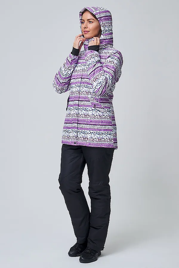 Женский зимний горнолыжный костюм фиолетового цвета MTFORCE, фиолетовый - фото 2