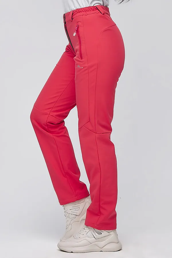 Брюки женские из ткани softshell розового цвета MTFORCE, розовый - фото 2