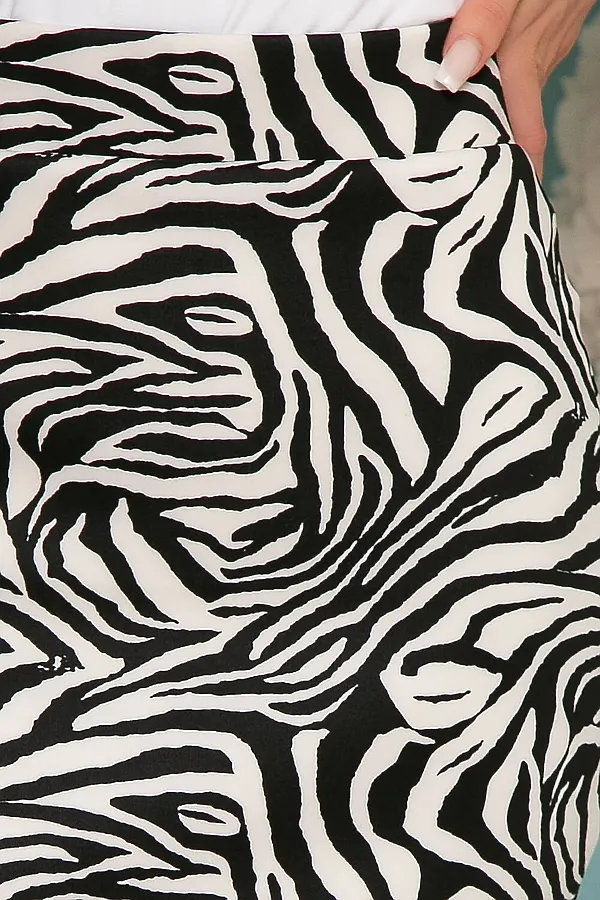 Юбка LADY TAIGA, белый, принт: анималистичный - фото 2