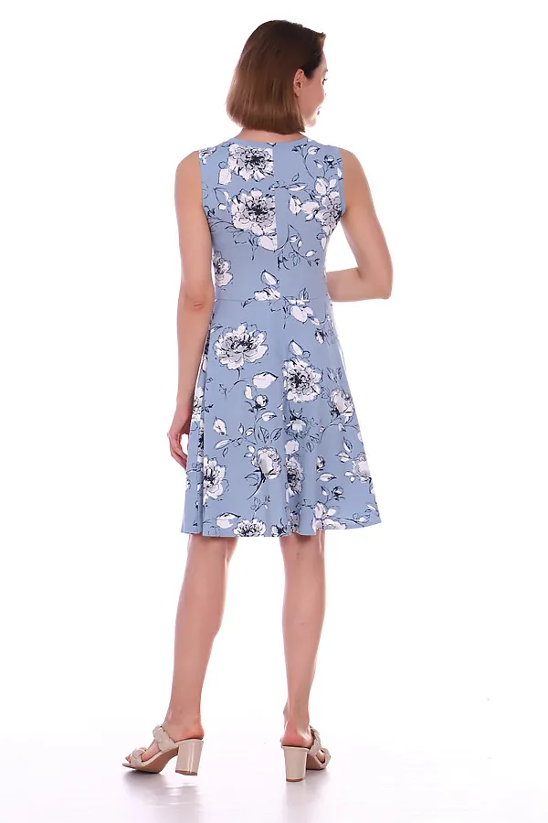 Платье СОФИЯ37, голубой - фото 2