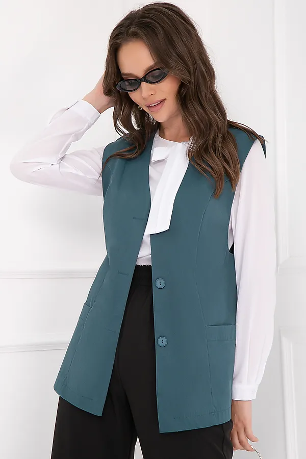 Жилет BELLOVERA, бирюзовый - фото 2