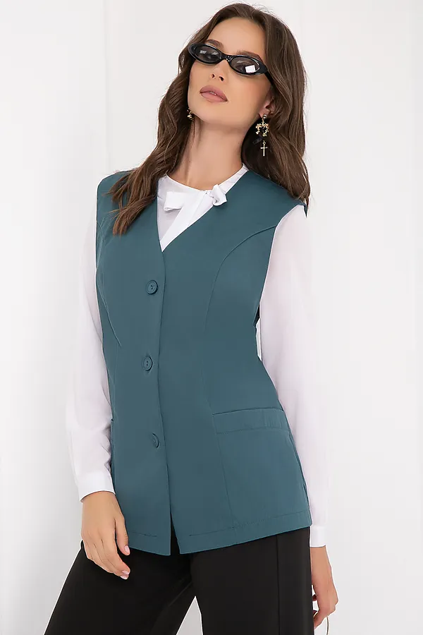 Жилет BELLOVERA, бирюзовый - фото 2