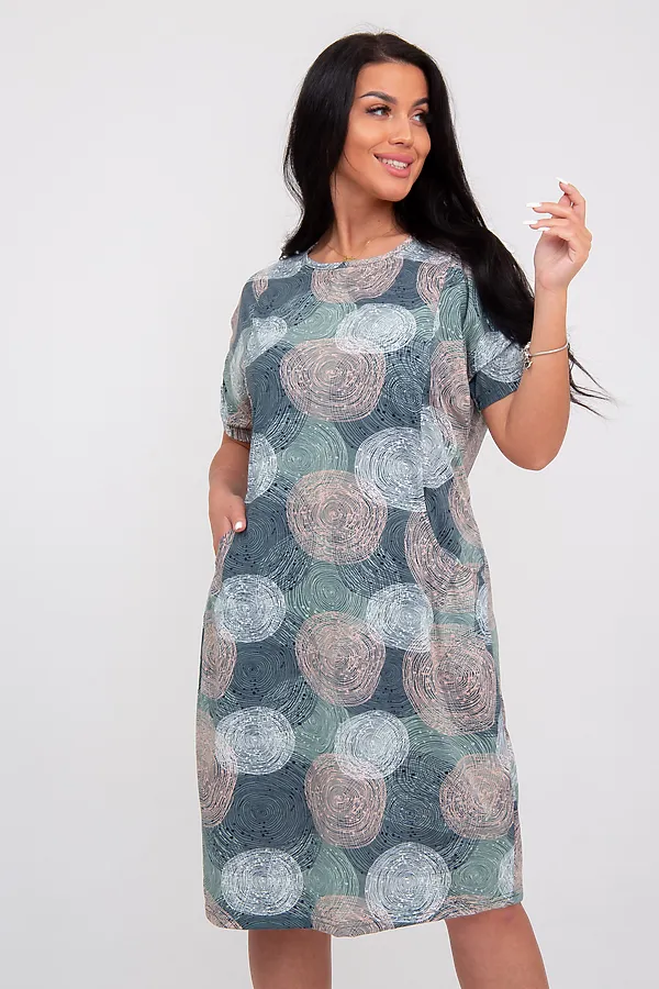 Платье MODELLINI, хаки - фото 2