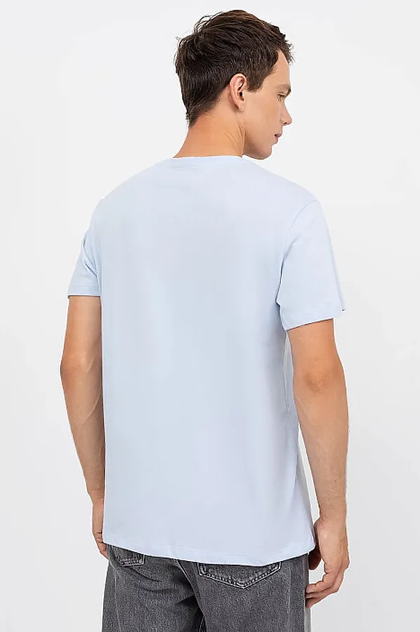 Футболка  MARK FORMELLE, голубой +печать1 - фото 2