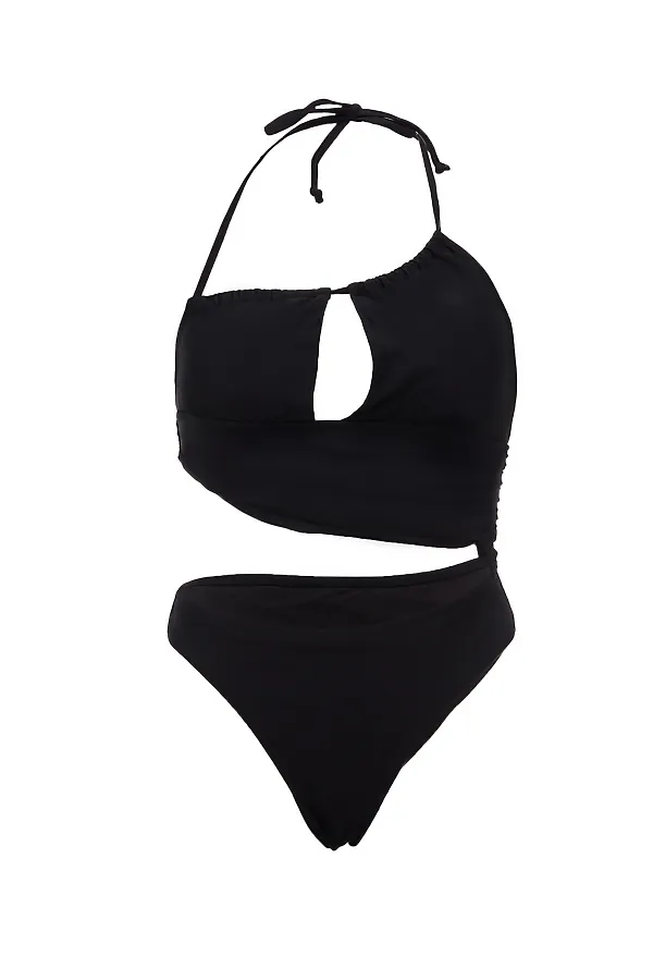Купальник монокини женский черный слитный купальник на завязках "Кируна" Nothing But Love, черный - фото 2