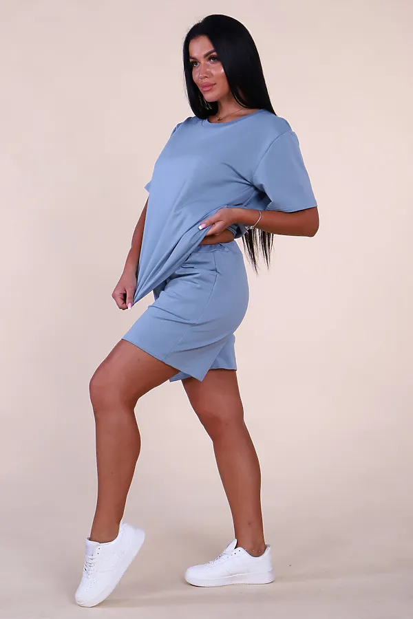 Костюм (шорты+футболка) СОФИЯ37, голубой - фото 2