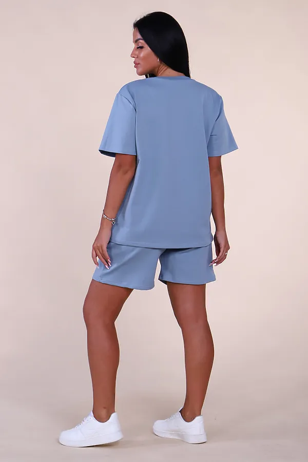 Костюм (шорты+футболка) СОФИЯ37, голубой - фото 2