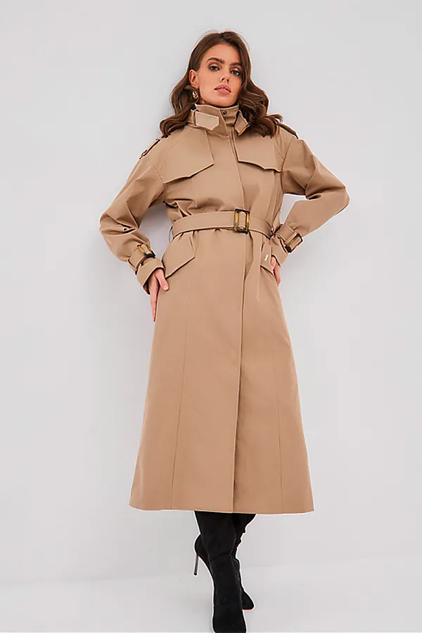 Плащ HOOPS, бежевый - фото 2