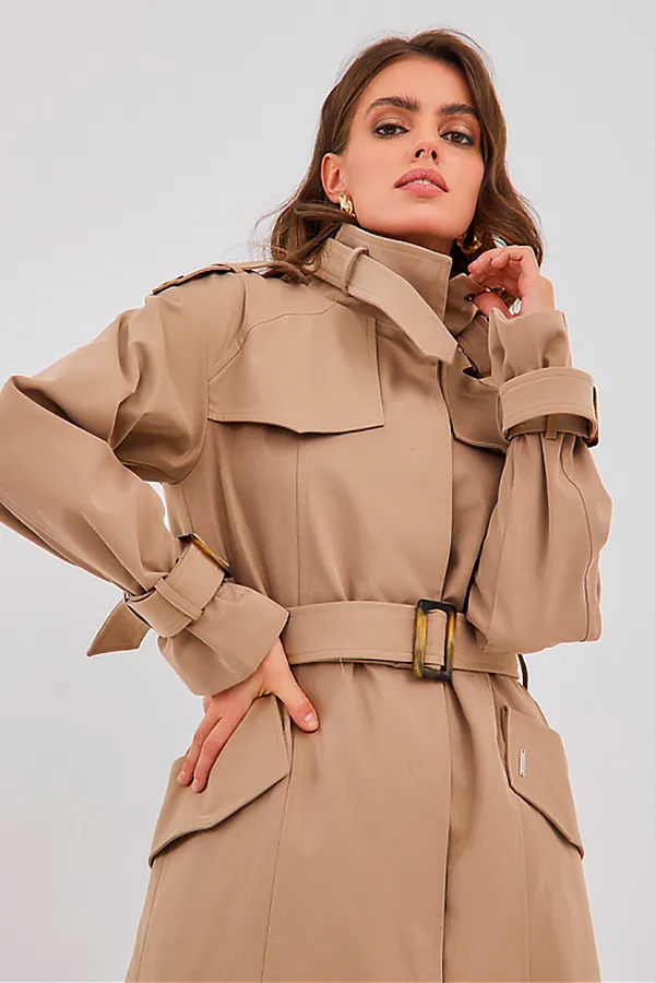 Плащ HOOPS, бежевый - фото 2