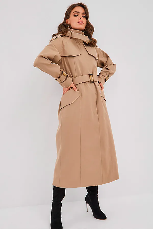 Плащ HOOPS, бежевый - фото 2