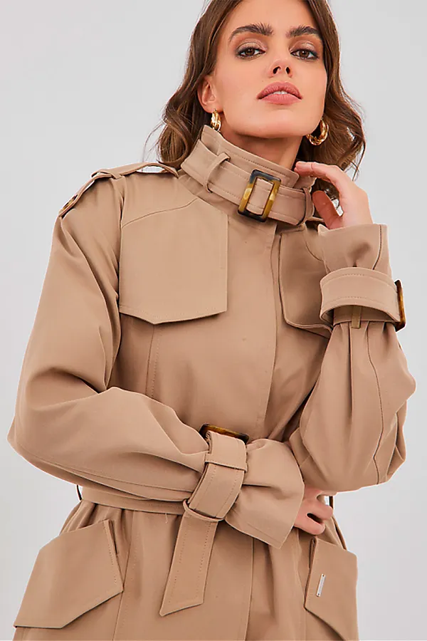 Плащ HOOPS, бежевый - фото 2