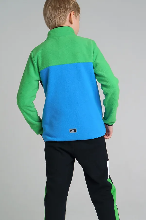 Толстовка PLAYTODAY, зеленый,голубой,черный,жёлтый - фото 2